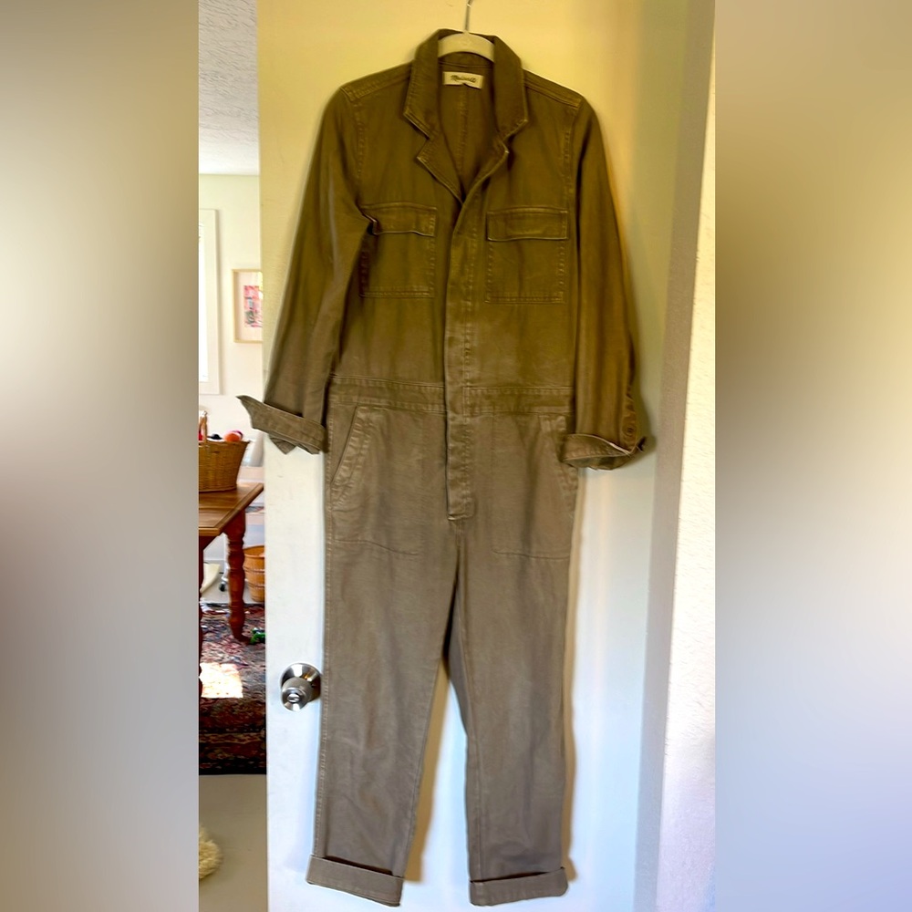 Madewell green Jumper Romper Jumpsuit SMALL Excellent Condition